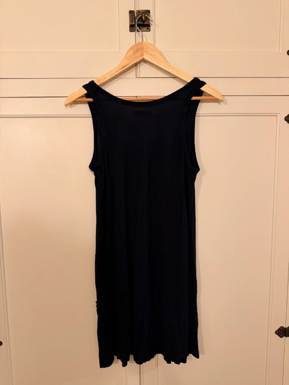Logo Femme Black Sleeveless Swing Dress with Pockets – Women's Medium - Picture 3 of 3